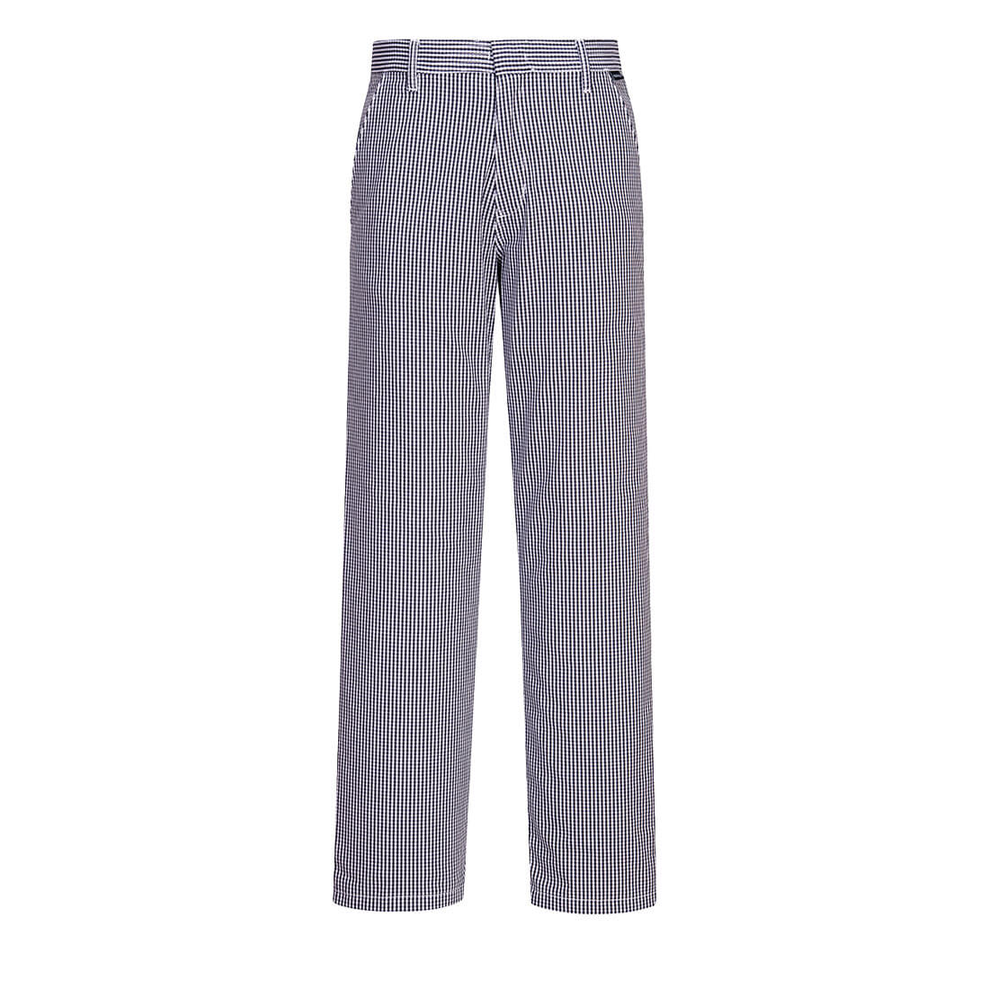 Barnet Chefs Trousers Blue Check
