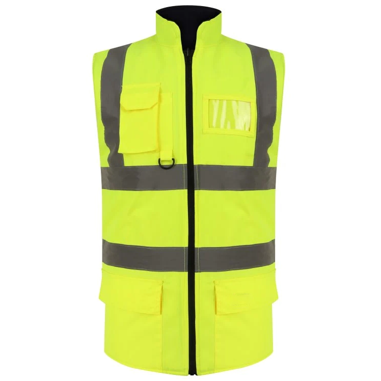 HI-VIS PADDED REVERSIBLE BODYWARMER